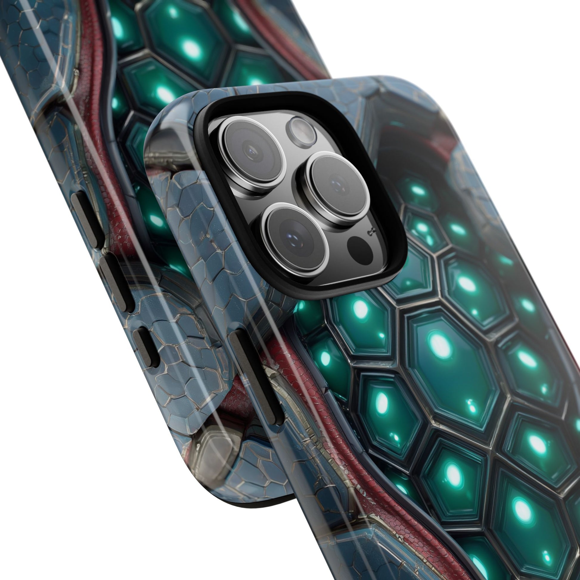 Alien Tech Hex Teal Gray Armor