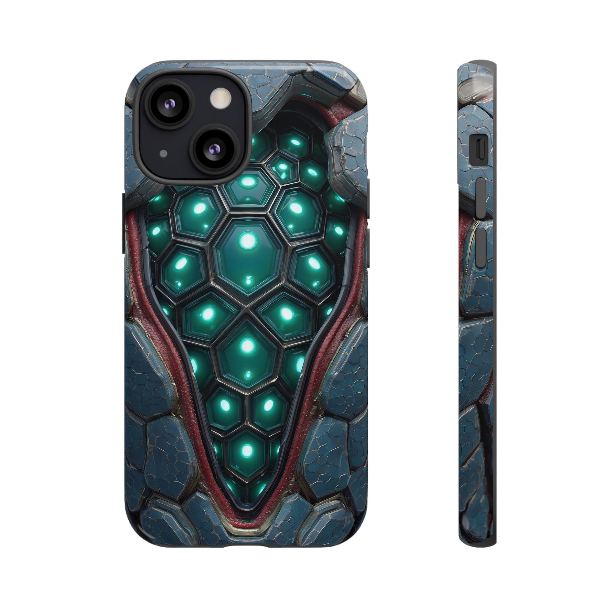 Alien Tech Hex Teal Gray Armor