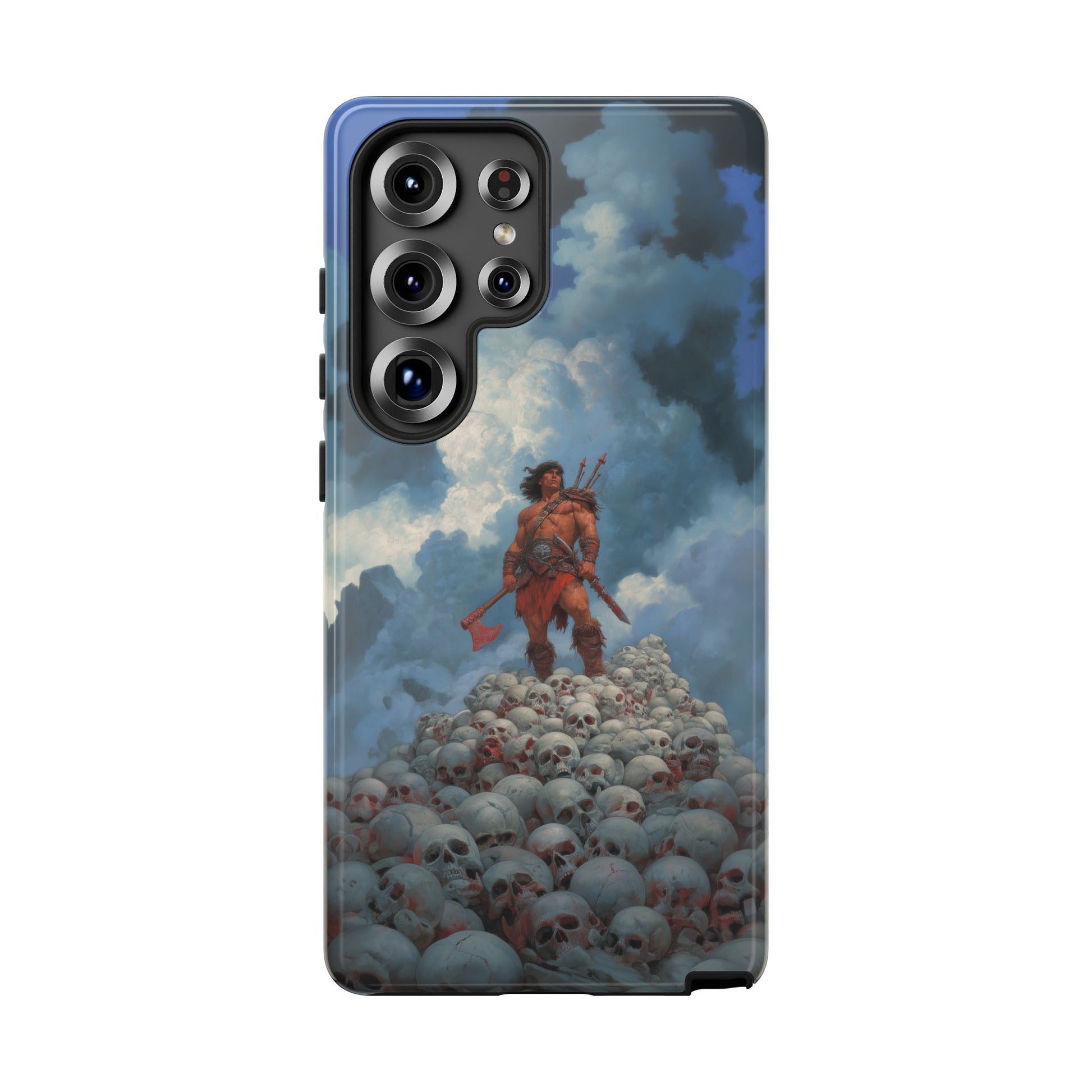 Barbarian Warrior Mountain of Skulls