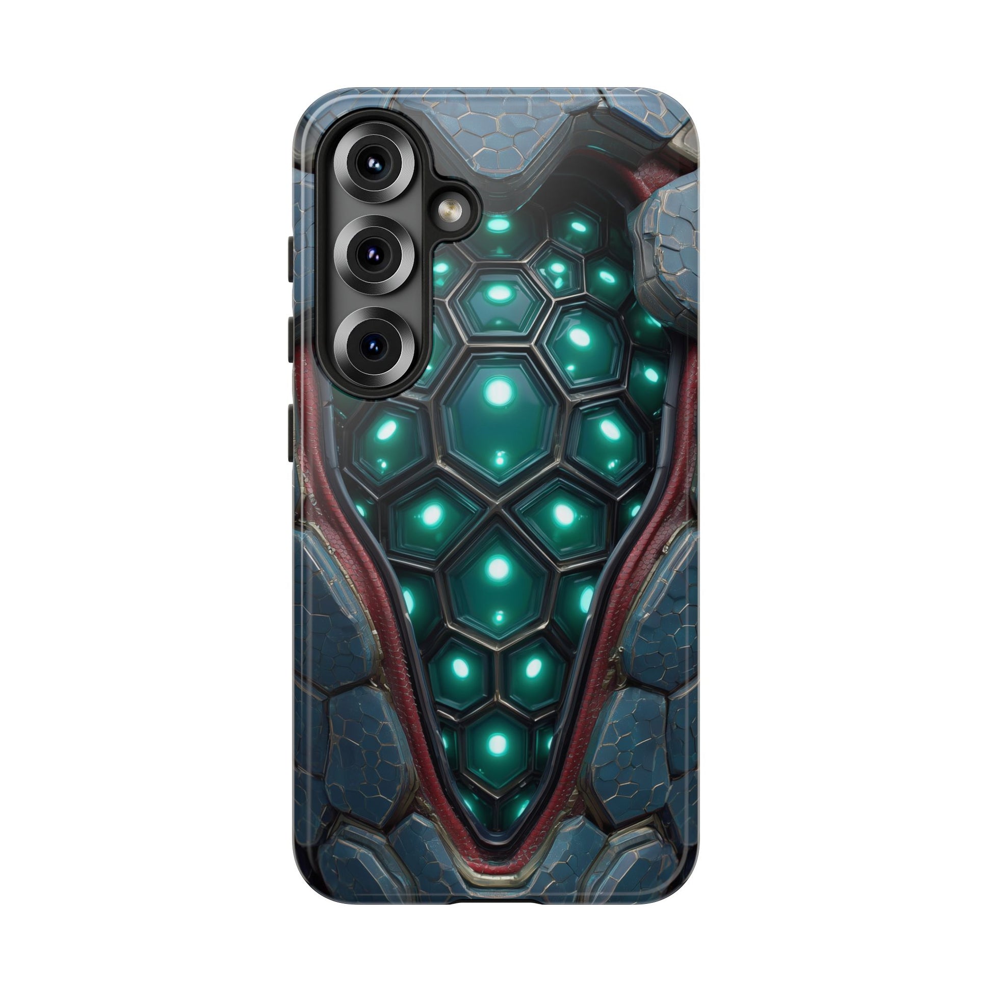 Alien Tech Hex Teal Gray Armor