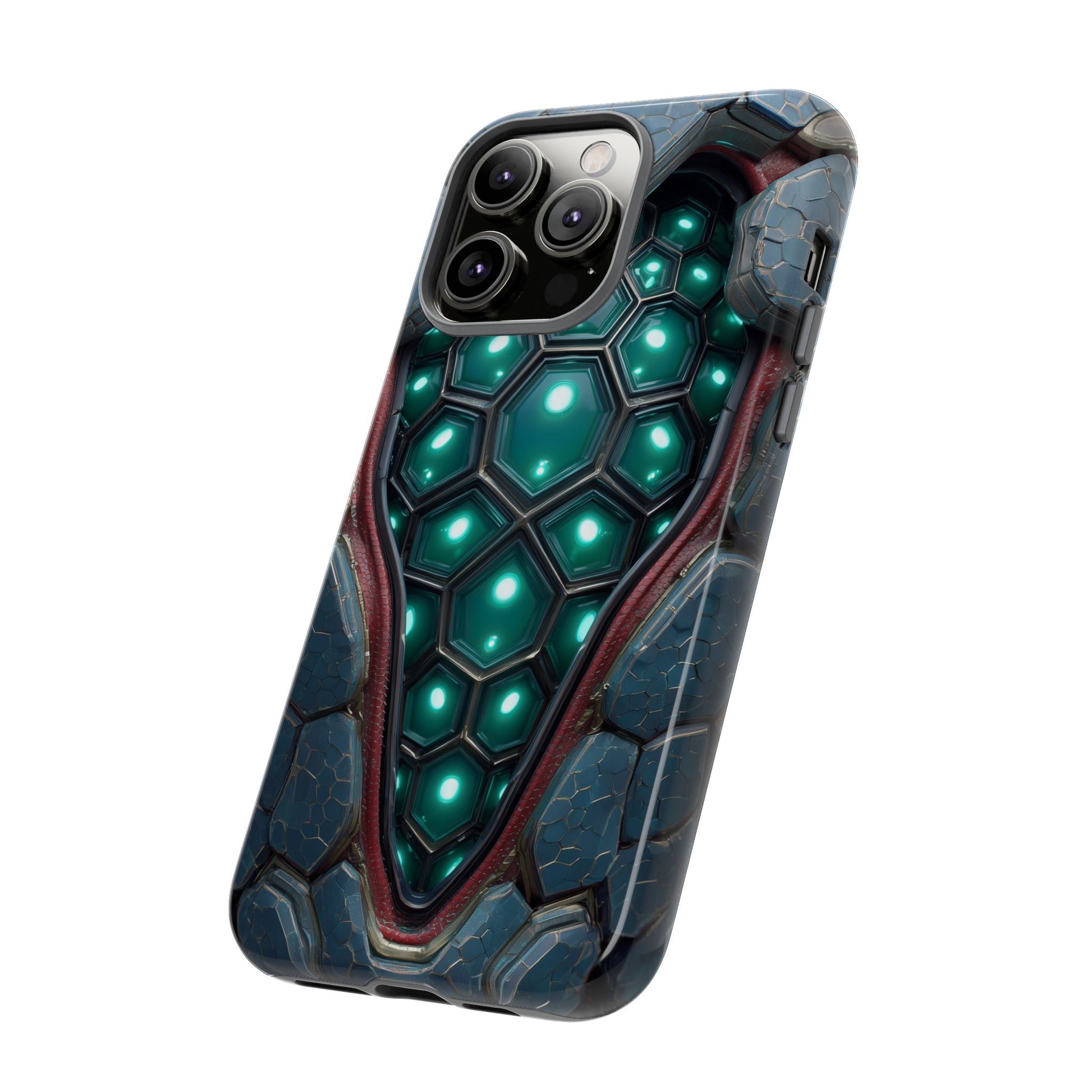 Alien Tech Hex Teal Gray Armor