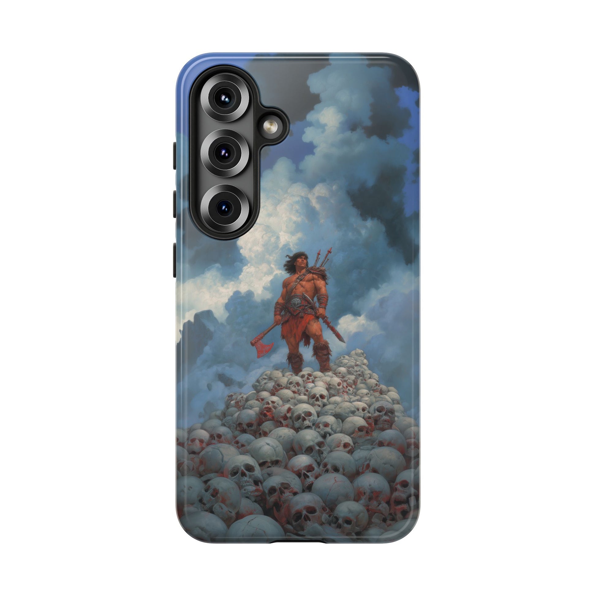 Barbarian Warrior Mountain of Skulls