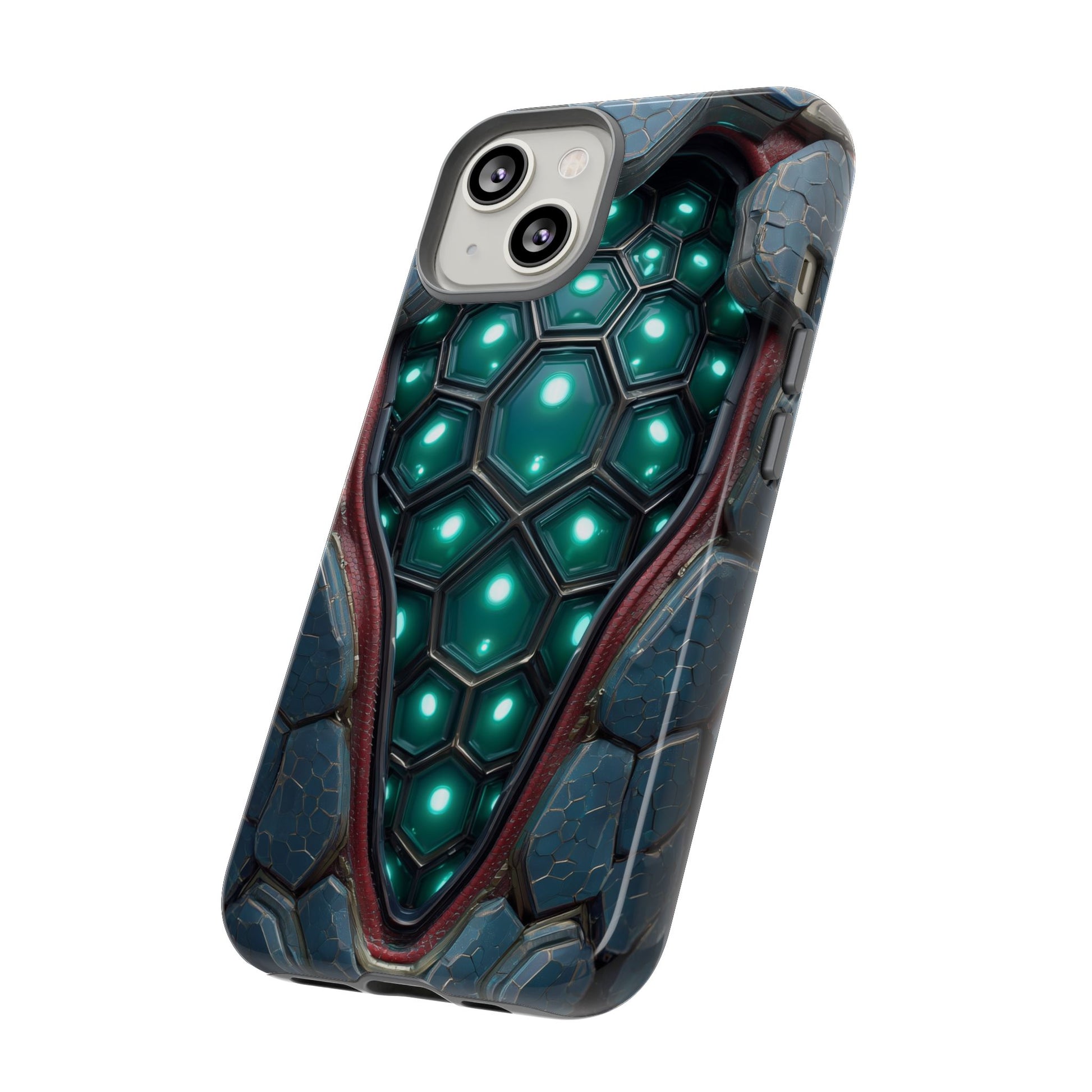 Alien Tech Hex Teal Gray Armor