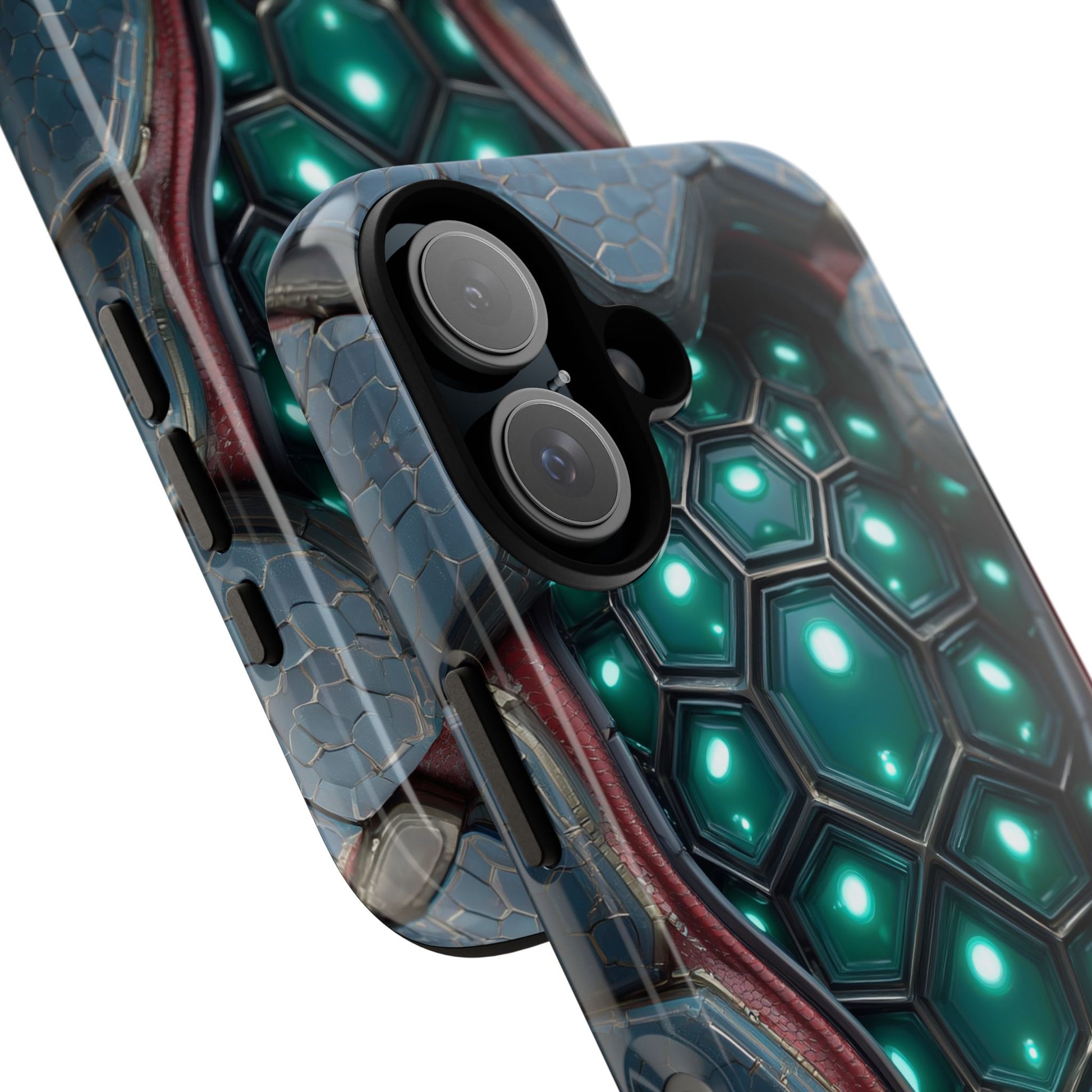 Alien Tech Hex Teal Gray Armor