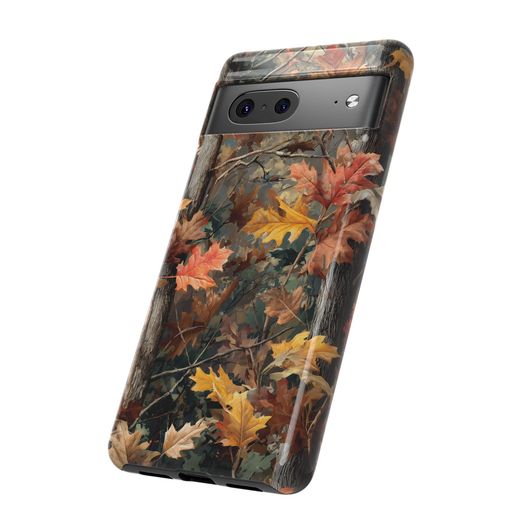 Autumn Forest Camouflage Orange Brown Leaves