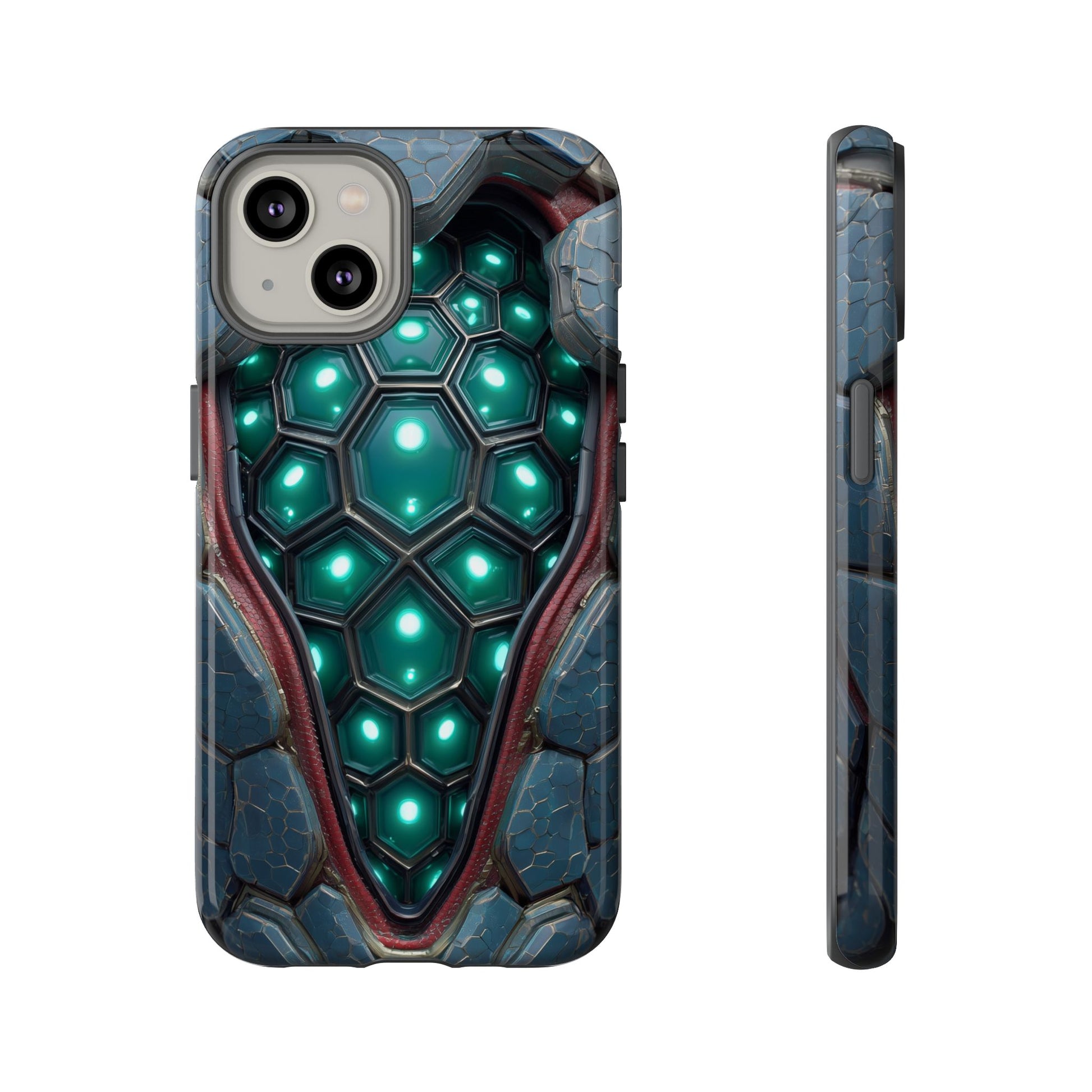 Alien Tech Hex Teal Gray Armor