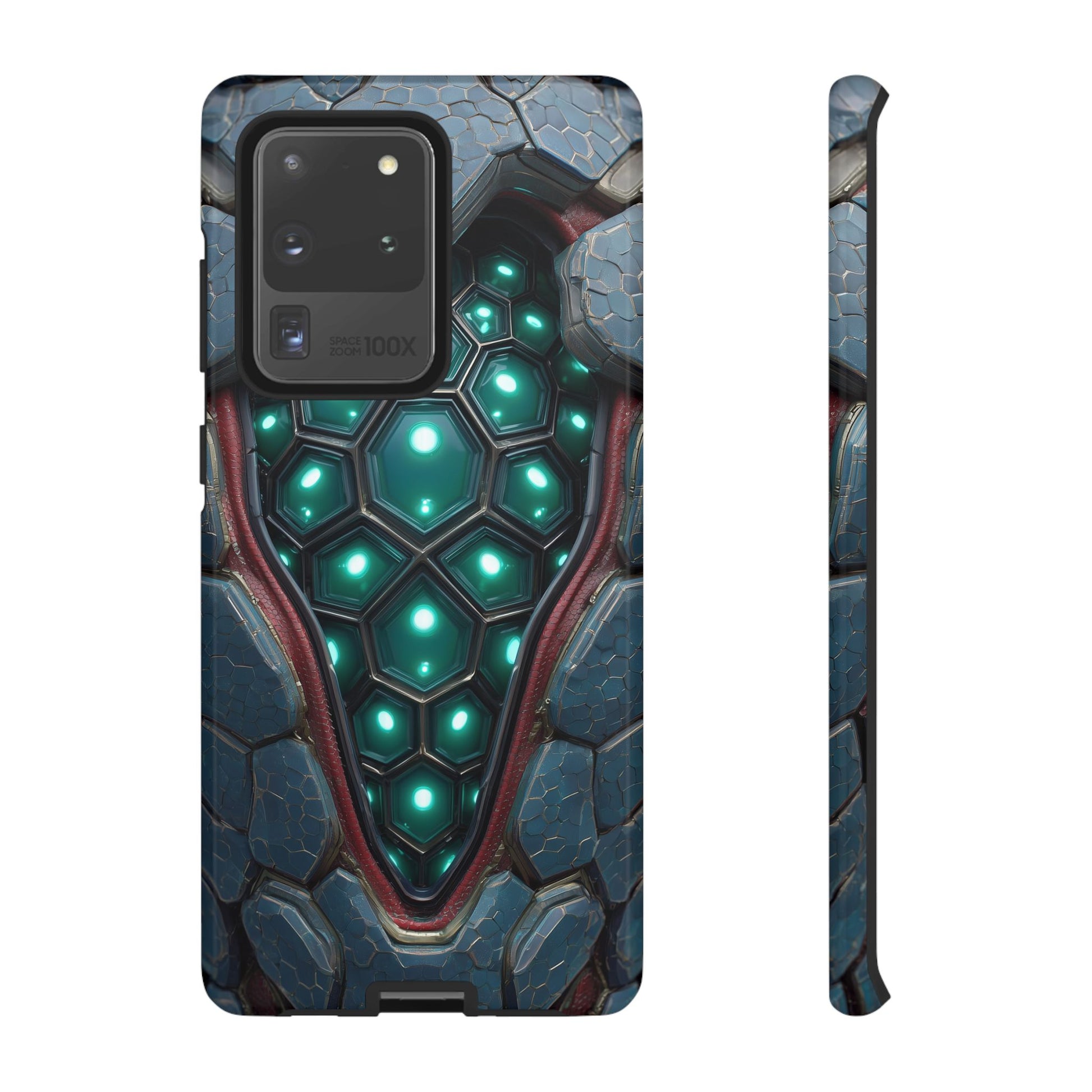 Alien Tech Hex Teal Gray Armor