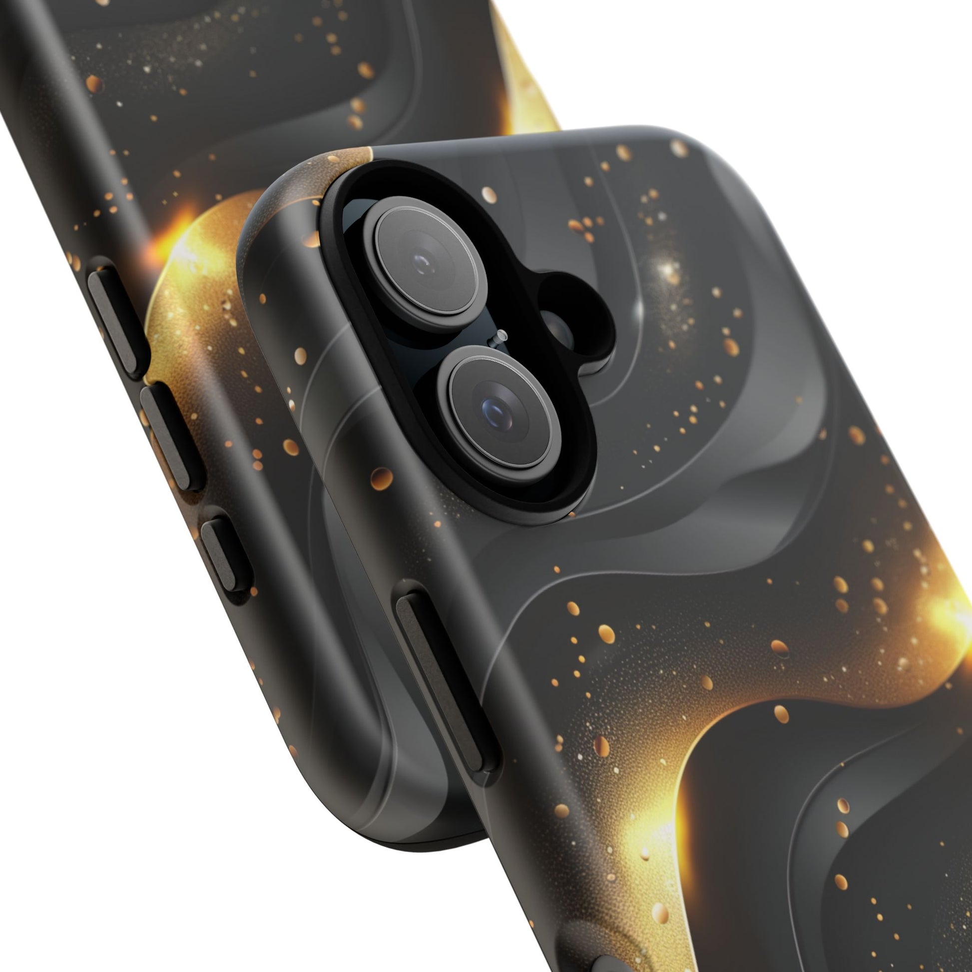 Black Gold Minimalist Waves Cover Phone Case