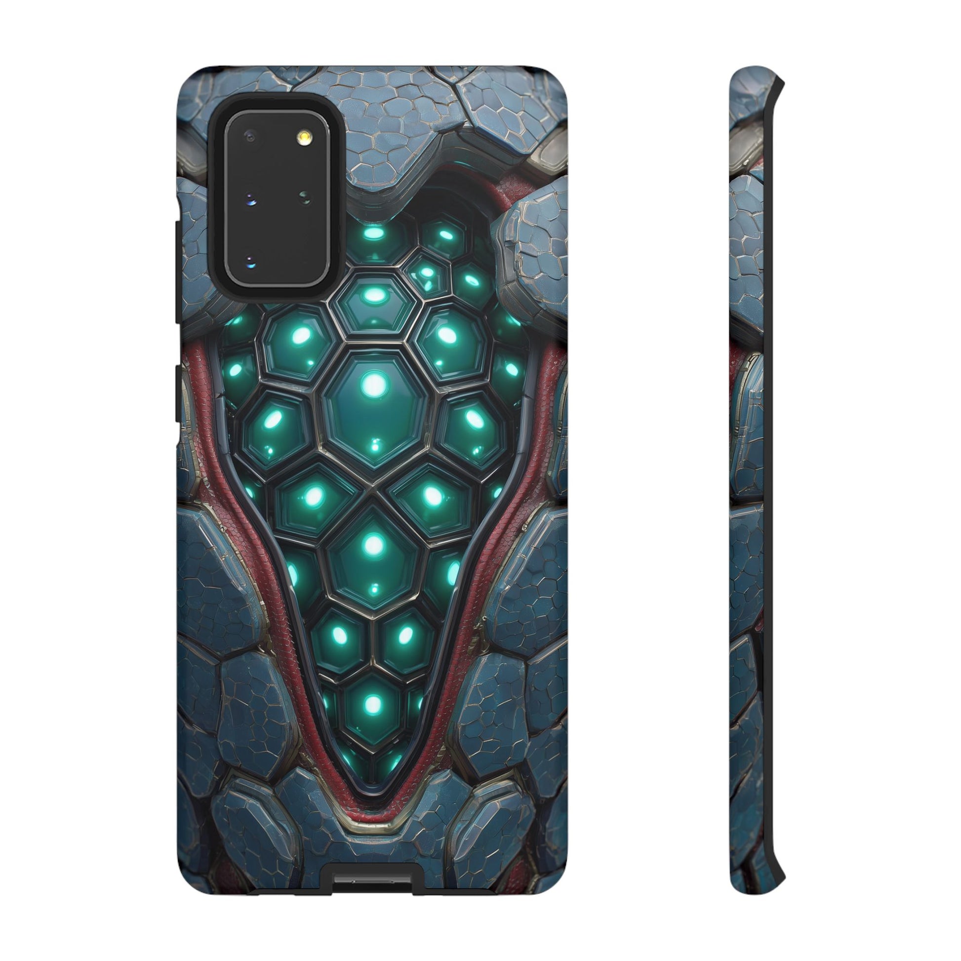 Alien Tech Hex Teal Gray Armor
