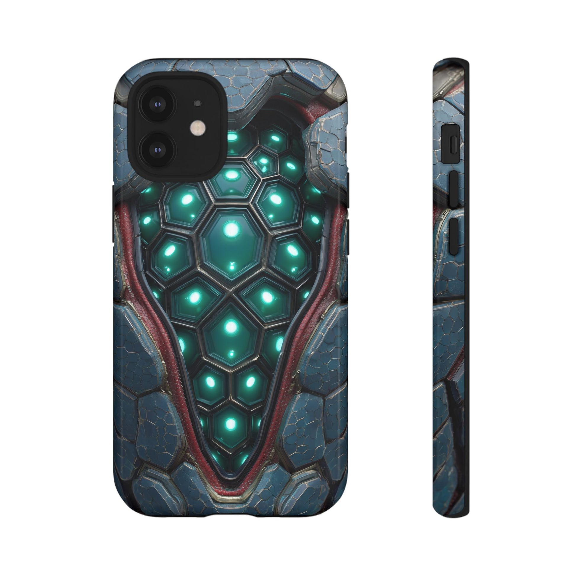 Alien Tech Hex Teal Gray Armor