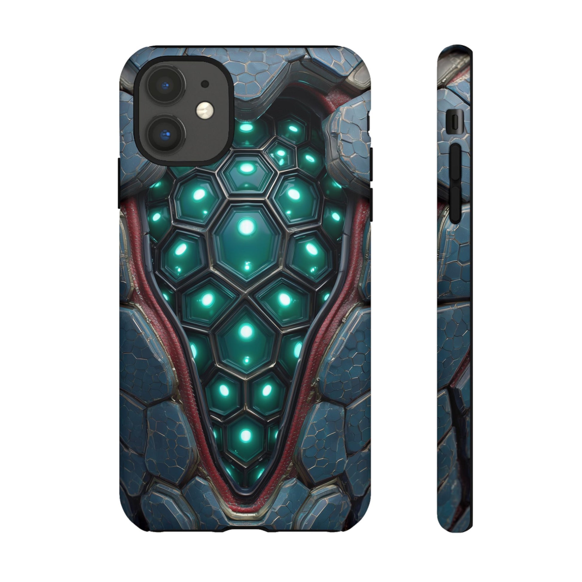 Alien Tech Hex Teal Gray Armor