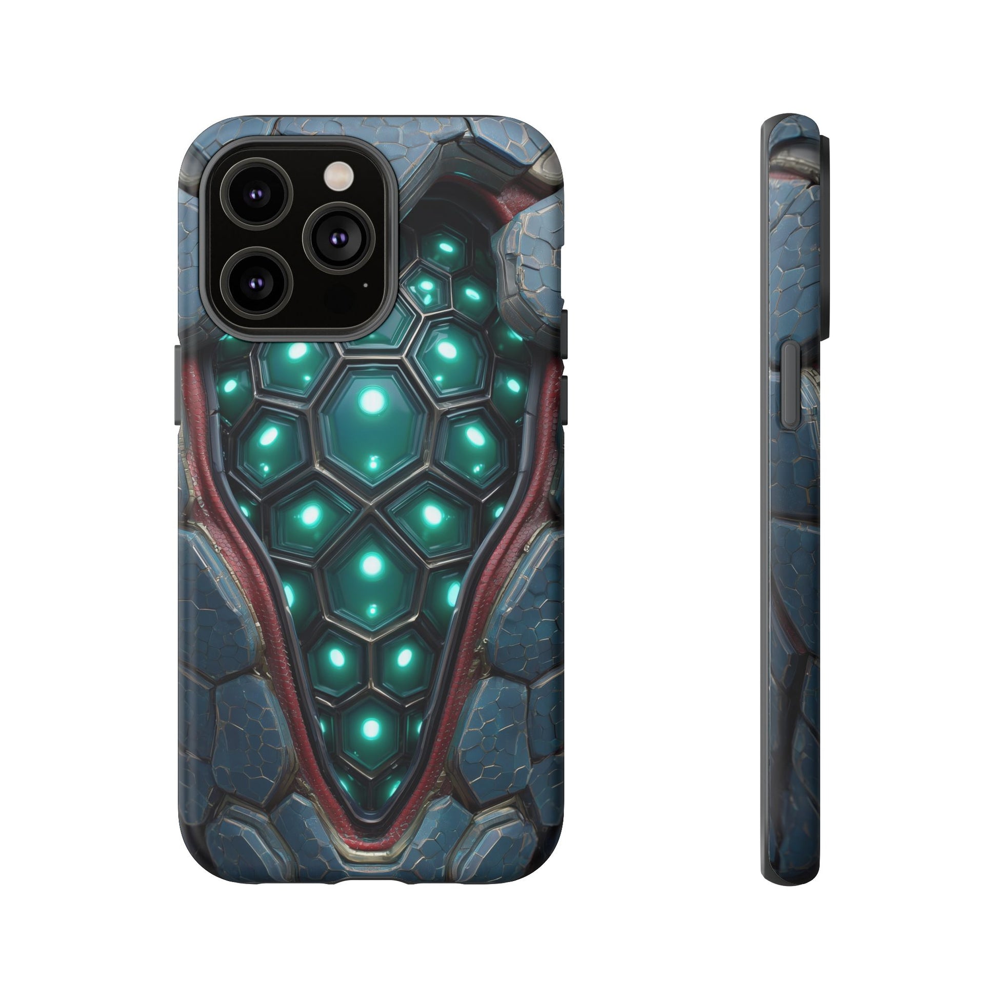 Alien Tech Hex Teal Gray Armor