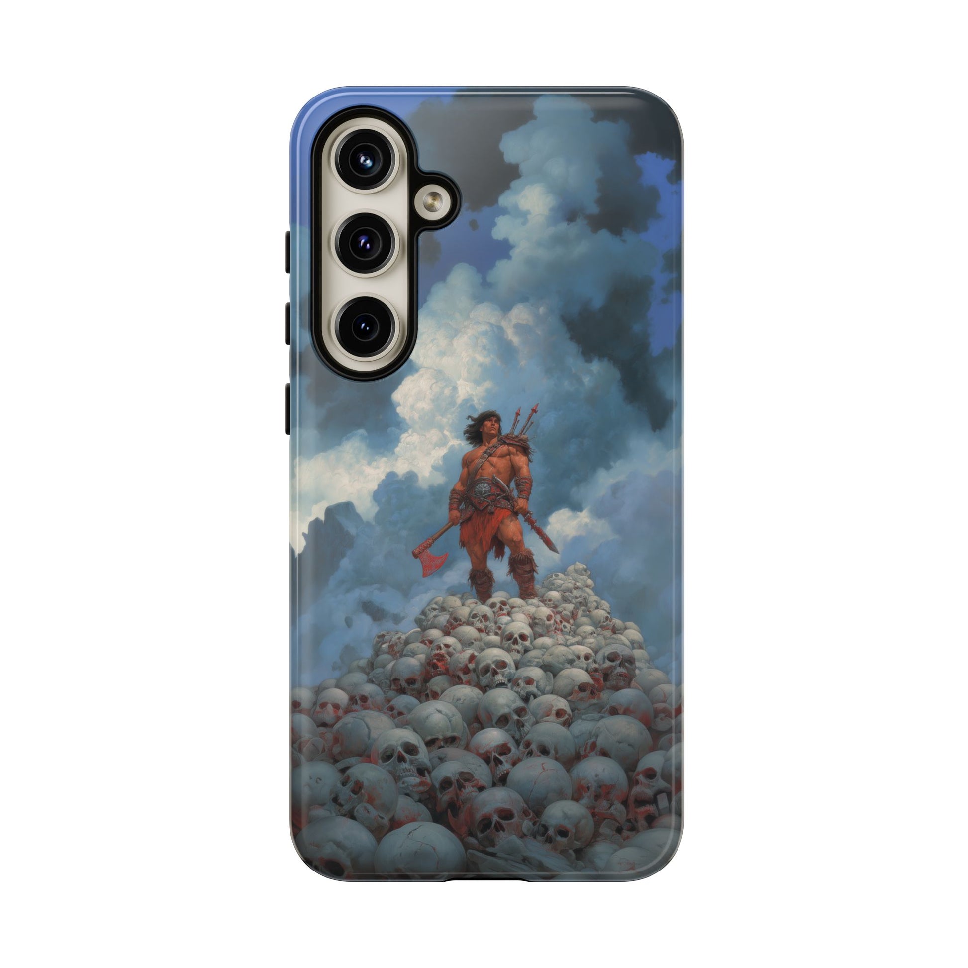 Barbarian Warrior Mountain of Skulls