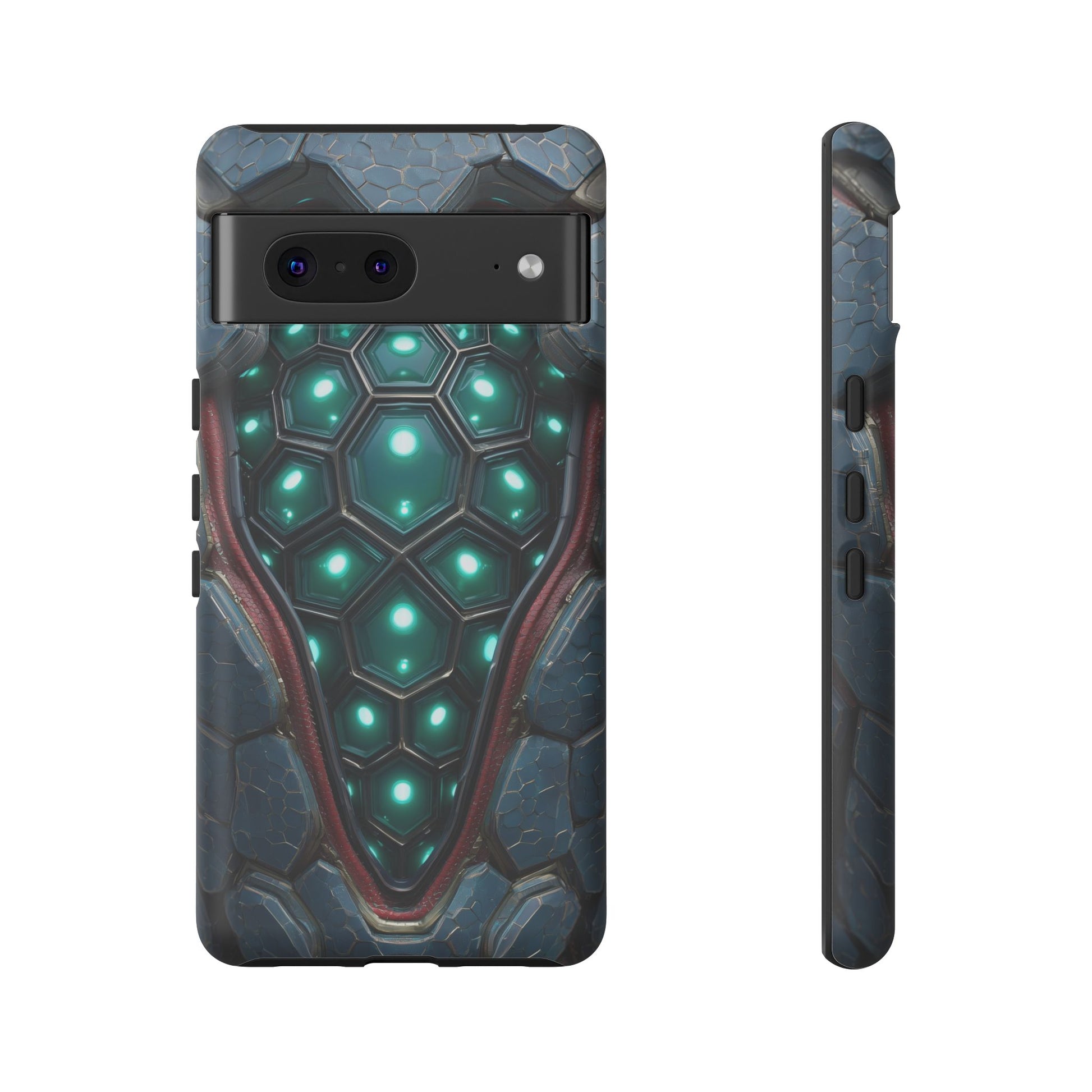Alien Tech Hex Teal Gray Armor