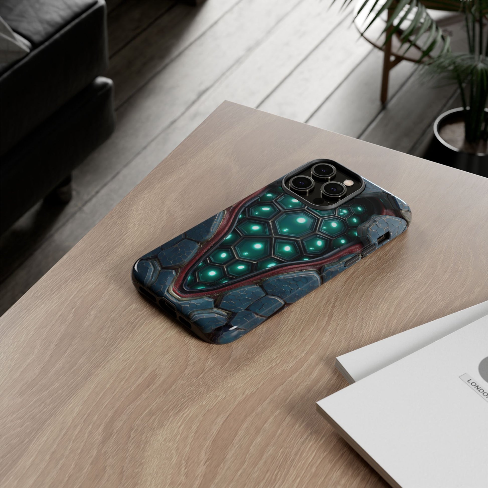 Alien Tech Hex Teal Gray Armor