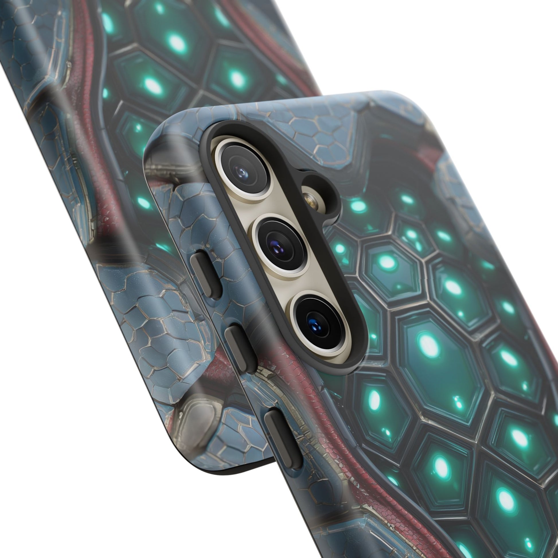 Alien Tech Hex Teal Gray Armor