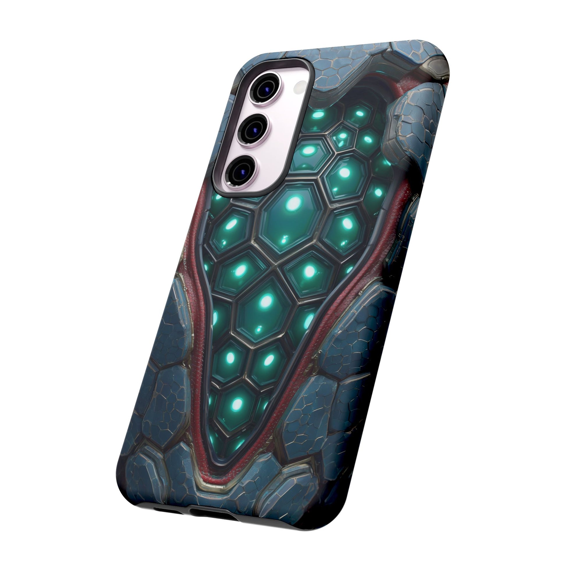 Alien Tech Hex Teal Gray Armor