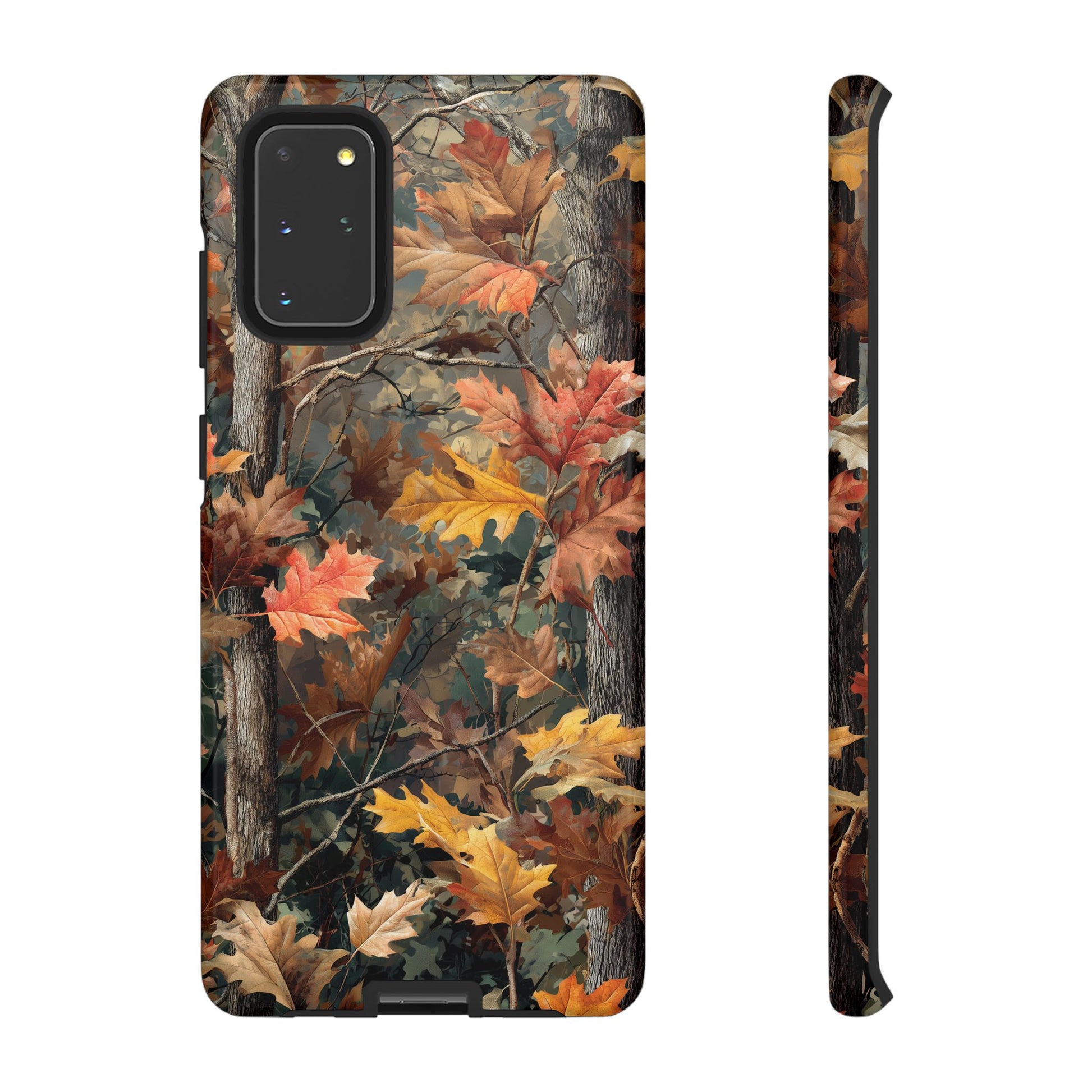 Autumn Forest Camouflage Orange Brown Leaves