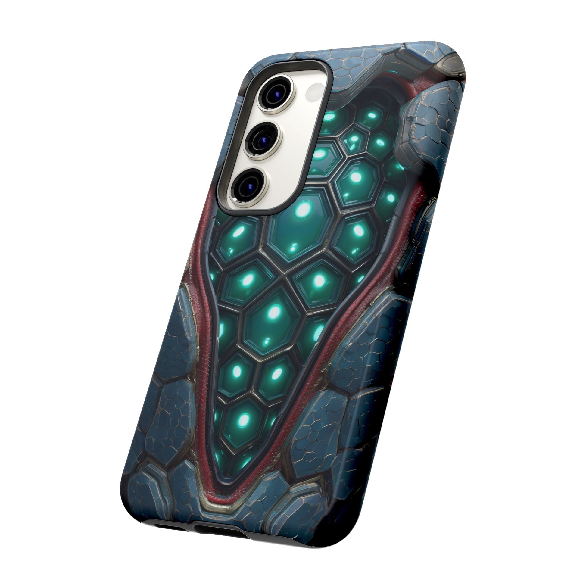 Alien Tech Hex Teal Gray Armor