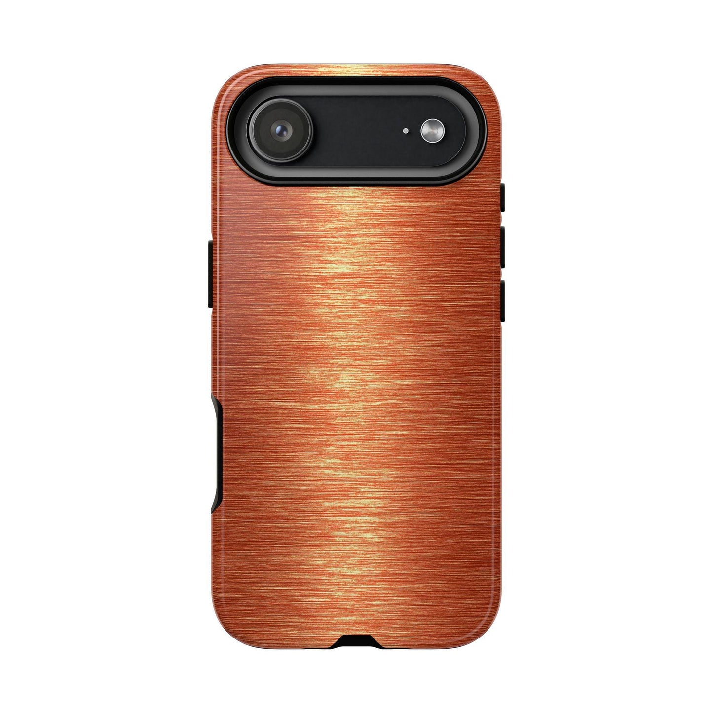 The image is an advertisement for a slim case designed for smartphones. It features a close-up view of the case and a smartphone, highlighting the case's features such as its open access to all ports, impact-resistant corners, raised camera, and screen protection. The case also has a high resolution non-fading print, making it a visually appealing and durable option for smartphone users.