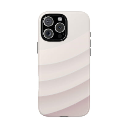 Pastel White Minimalist Curves