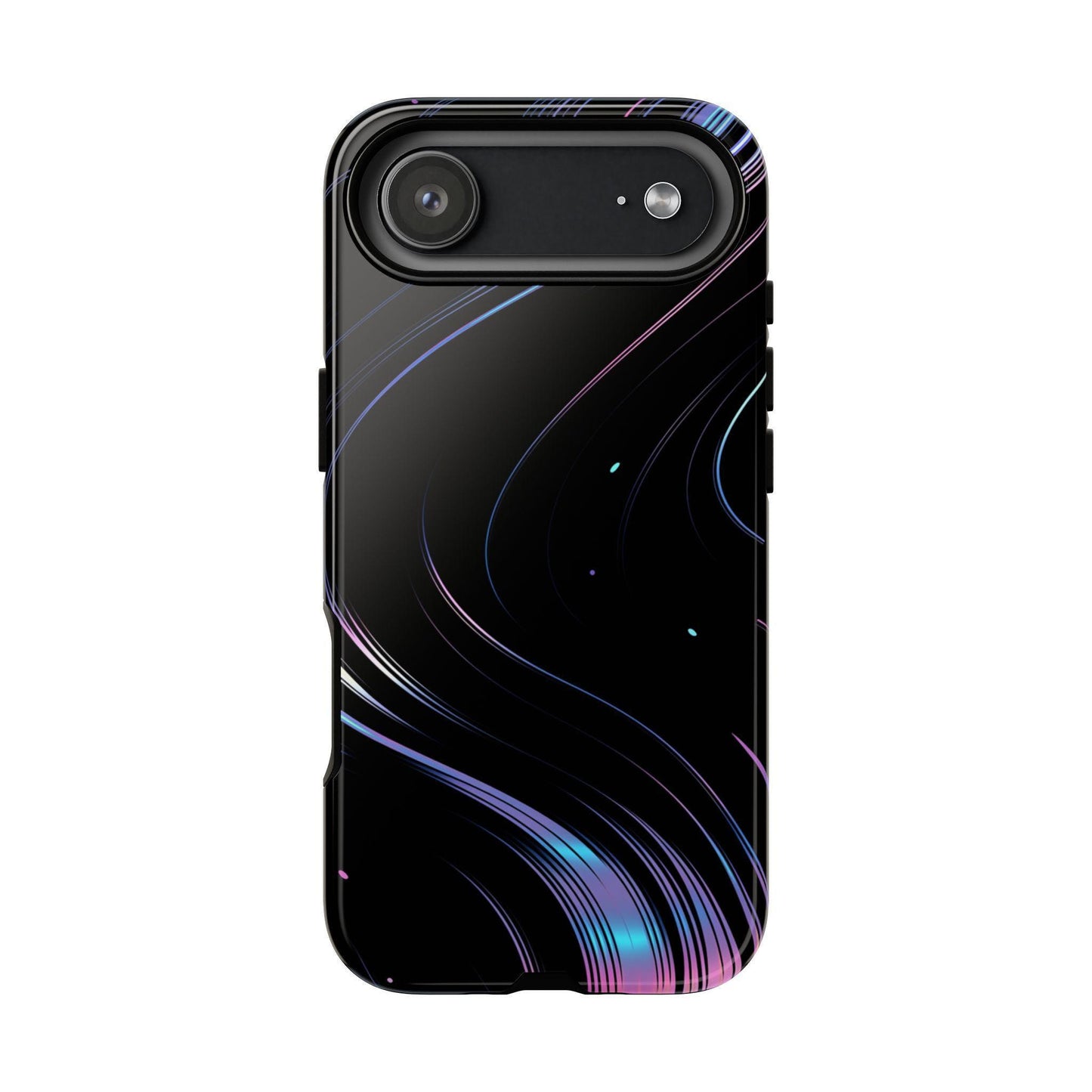 Sleek Iridescent Wave Black