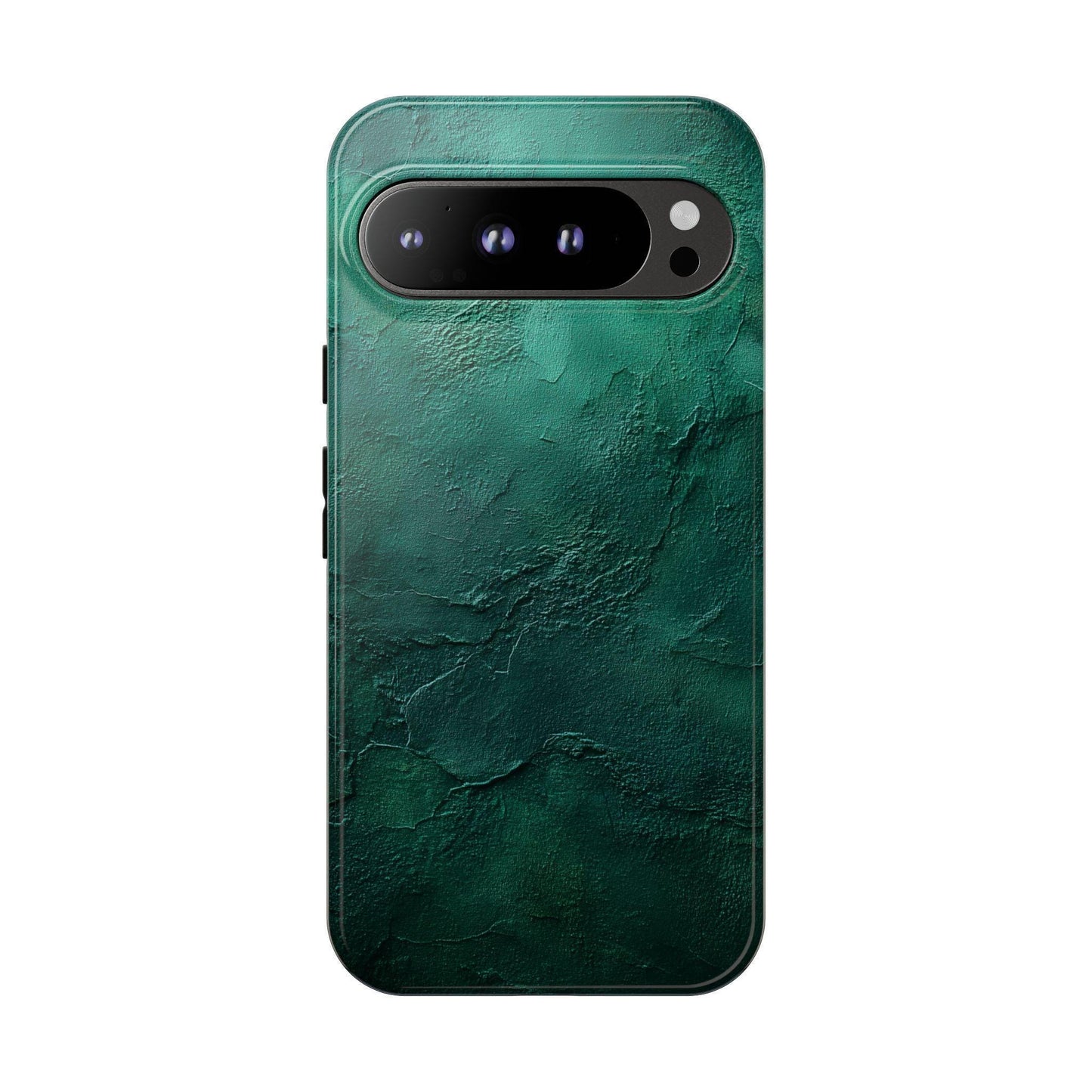 The image is an advertisement for a "Tough Case" for an iPhone, highlighting its durability and top-rated quality.