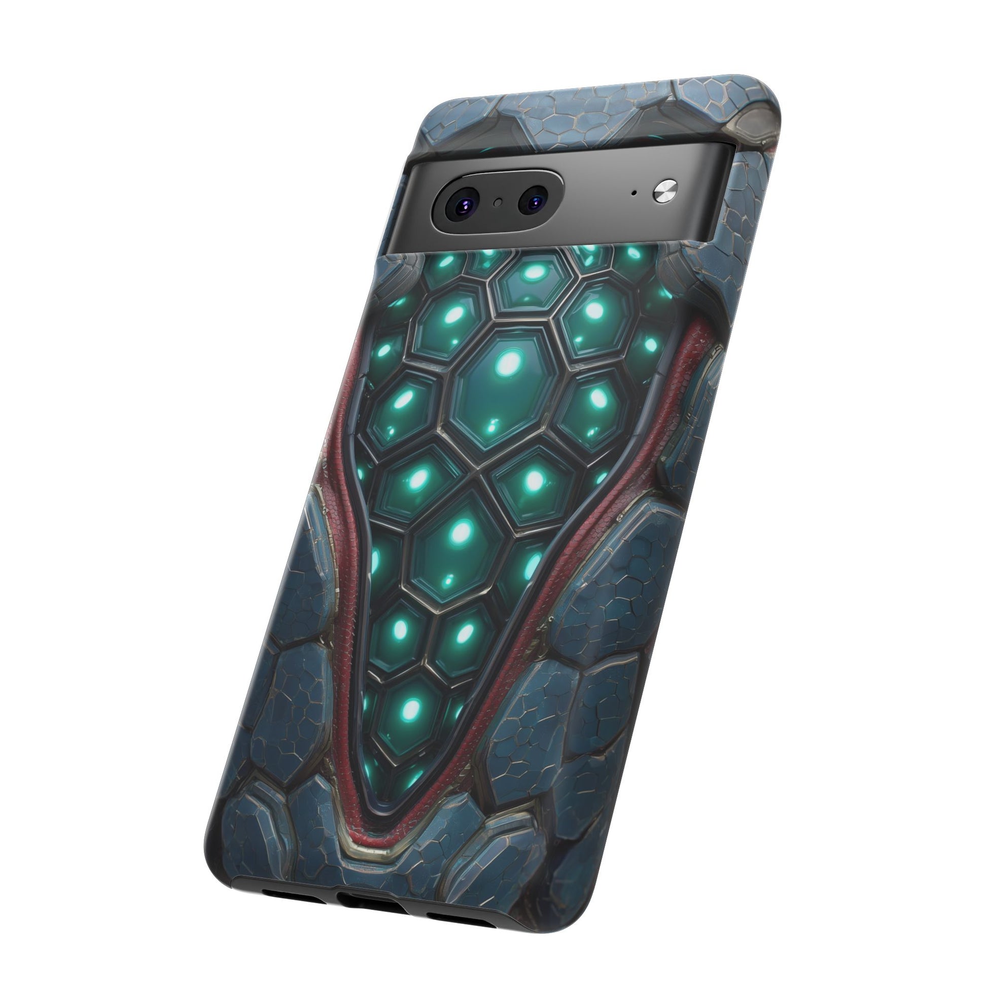 Alien Tech Hex Teal Gray Armor