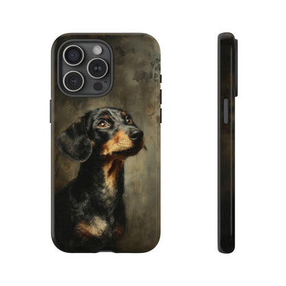 Dachshund Dog Oil Painting