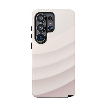 Pastel White Minimalist Curves