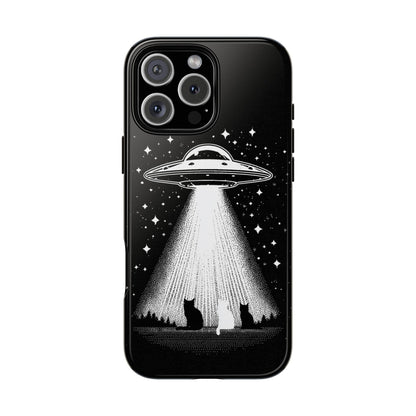 UFO Spaceship Cat Abduction