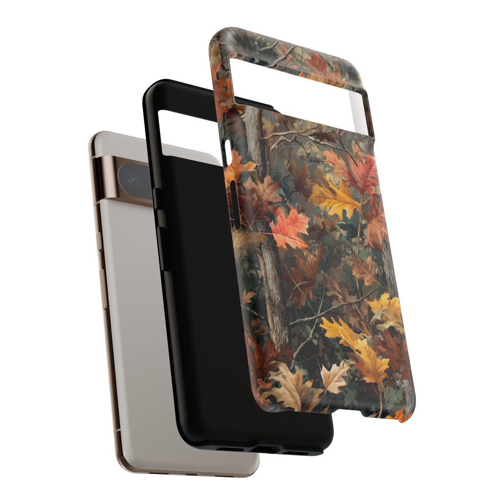 Autumn Forest Camouflage Orange Brown Leaves