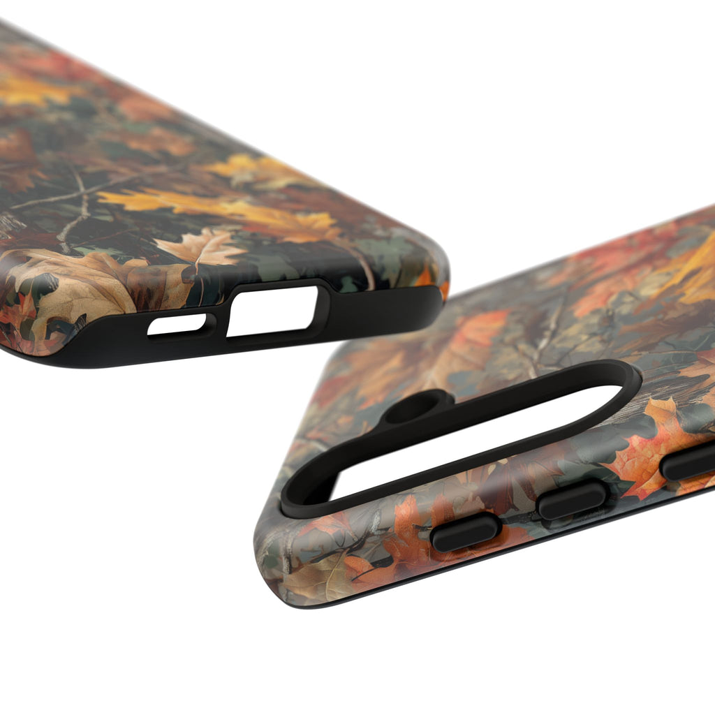 Autumn Forest Camouflage Orange Brown Leaves
