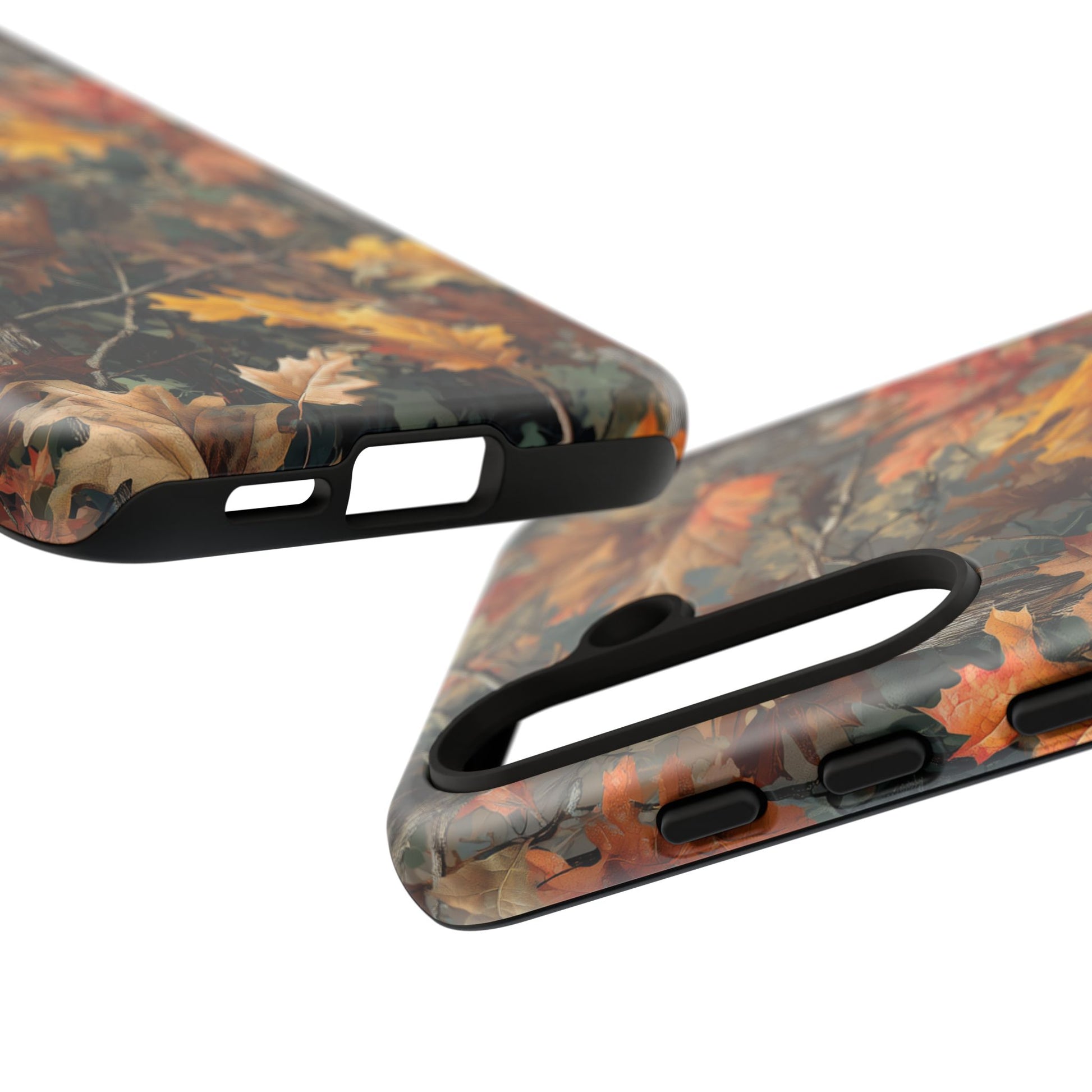 Autumn Forest Camouflage Orange Brown Leaves