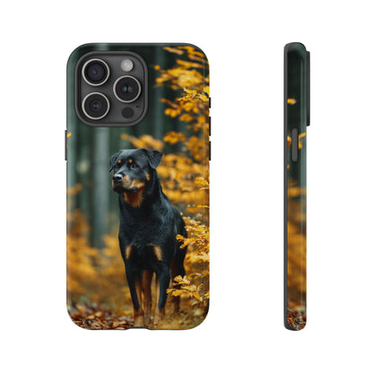 Autumn Forest Rottweiler Dog