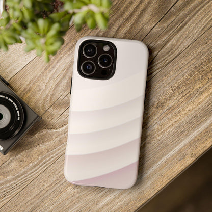 Pastel White Minimalist Curves
