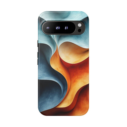 Sunset Teal Terra Wavy Pattern