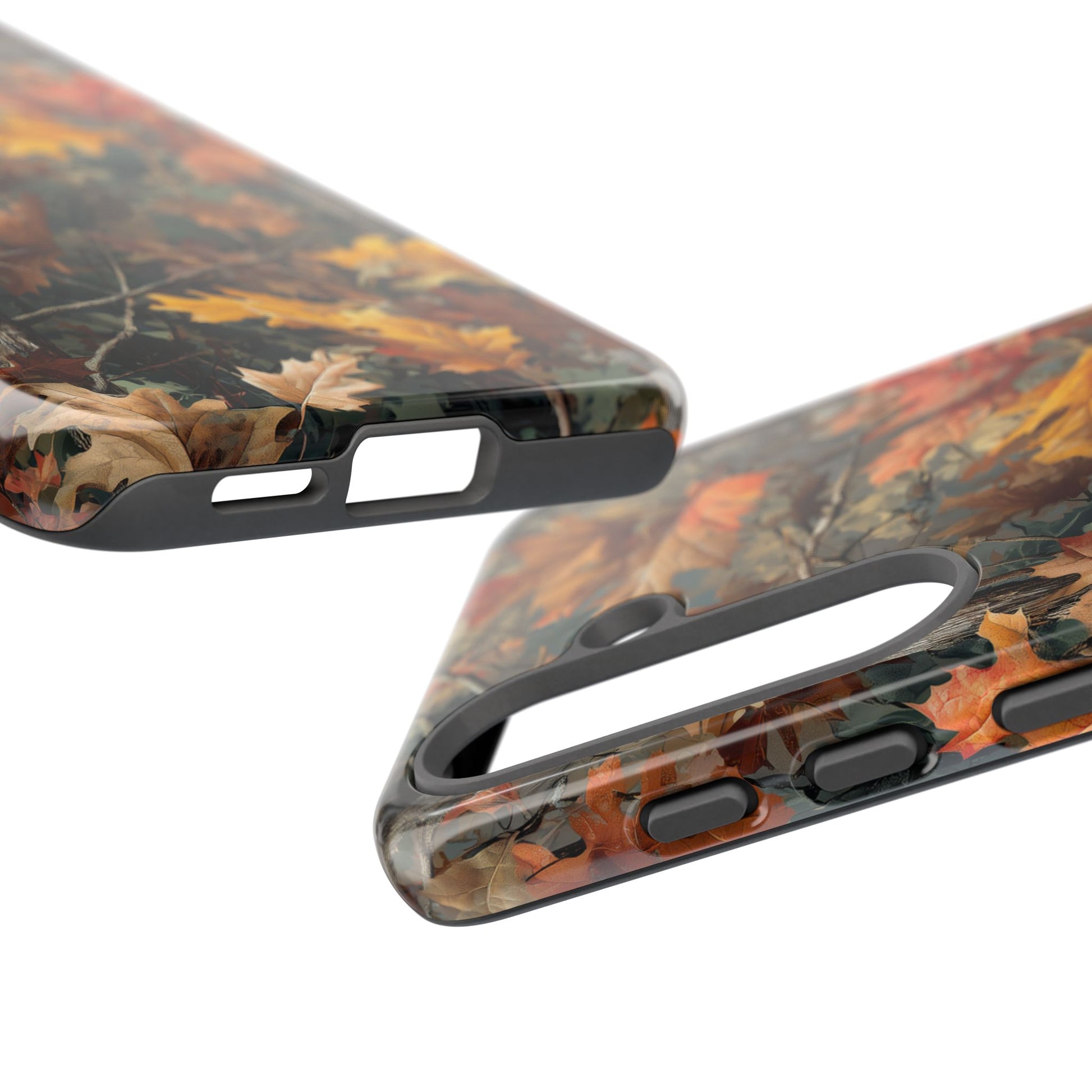 Autumn Forest Camouflage Orange Brown Leaves