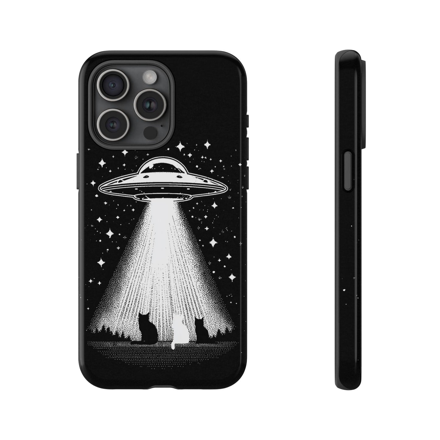 UFO Spaceship Cat Abduction