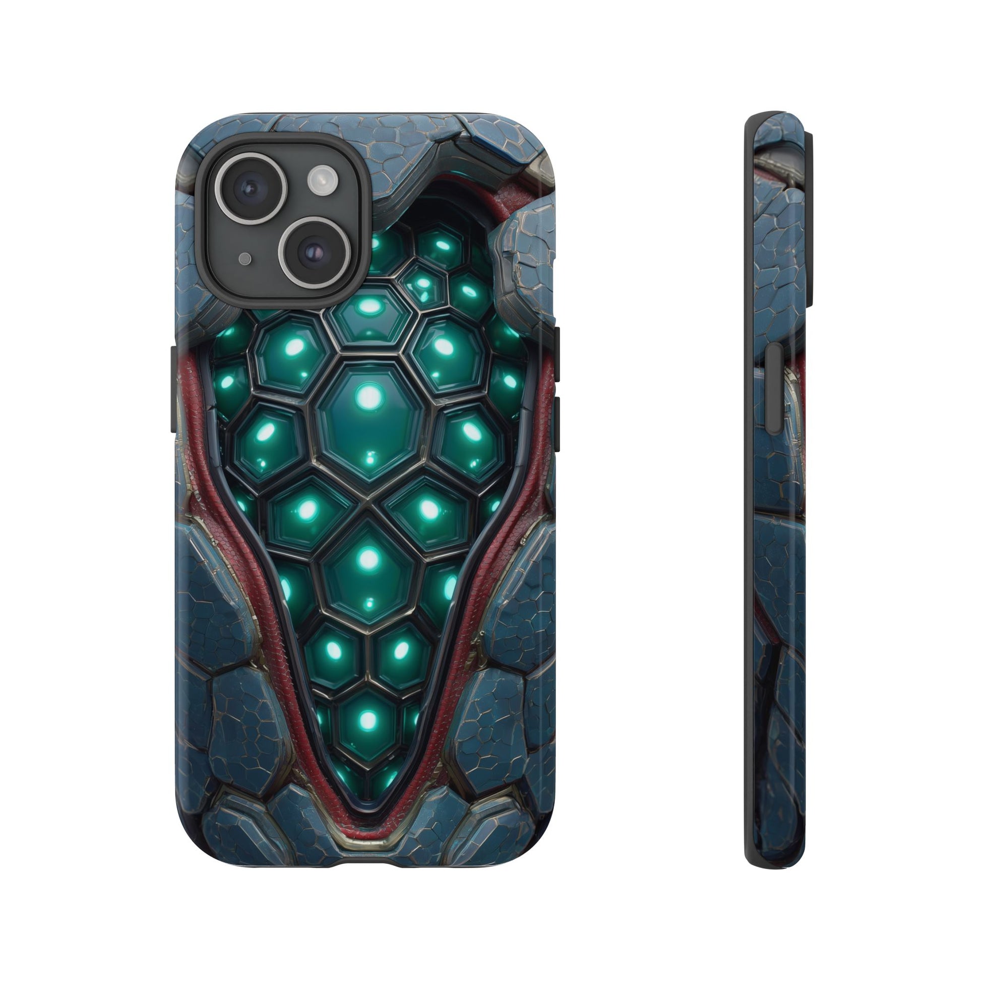 Alien Tech Hex Teal Gray Armor
