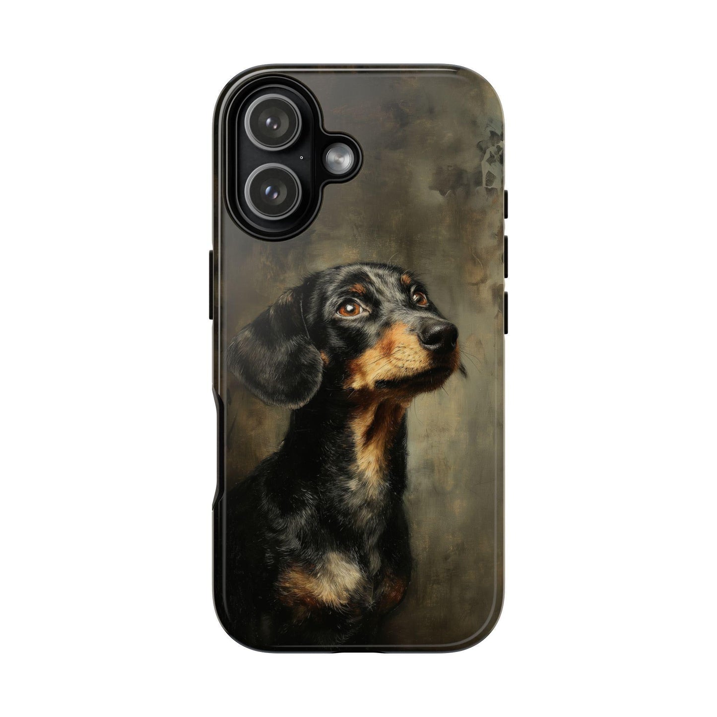 Dachshund Dog Oil Painting