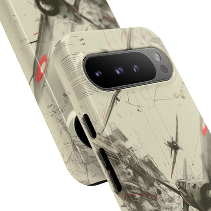 World War 2 Dogfight Plane Abstract