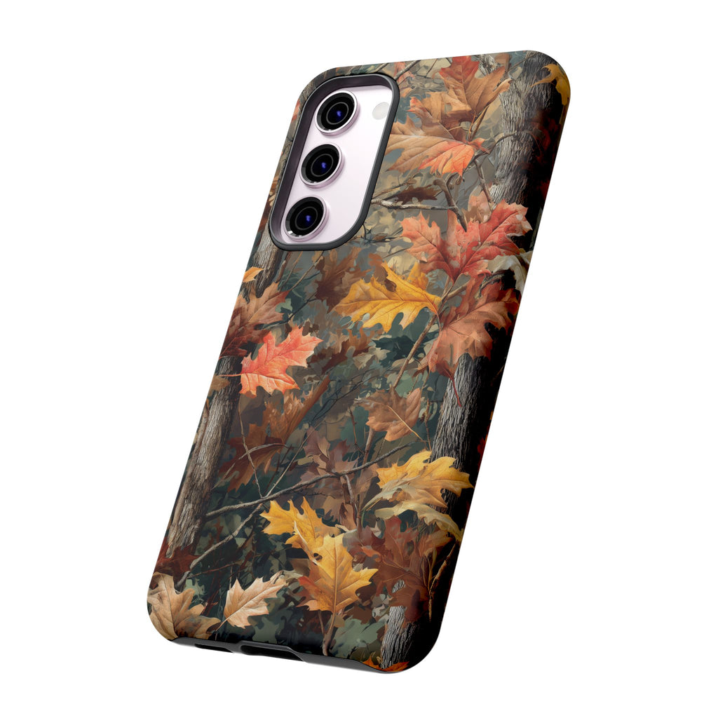 Autumn Forest Camouflage Orange Brown Leaves
