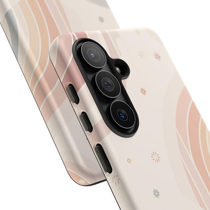 Retro Arcs Pastel Beige Coral