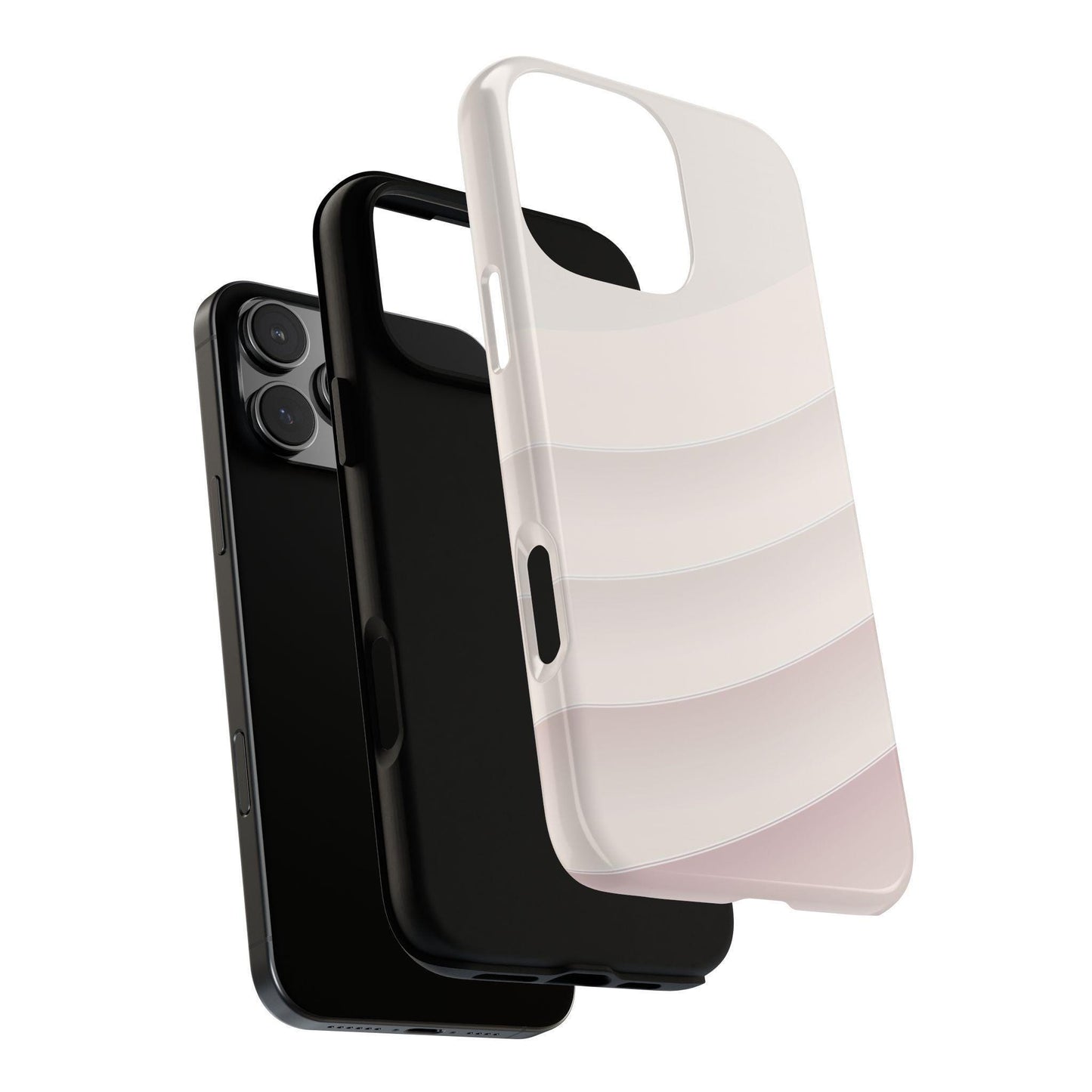 Pastel White Minimalist Curves