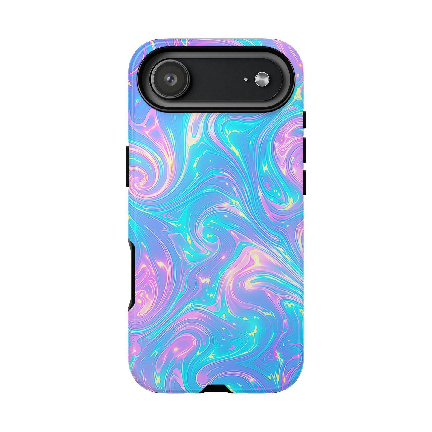 Candy Swirl Teal Pink Iridescent