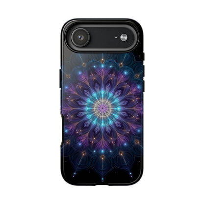 Symmetrical Mandala Radial Cyan Violet