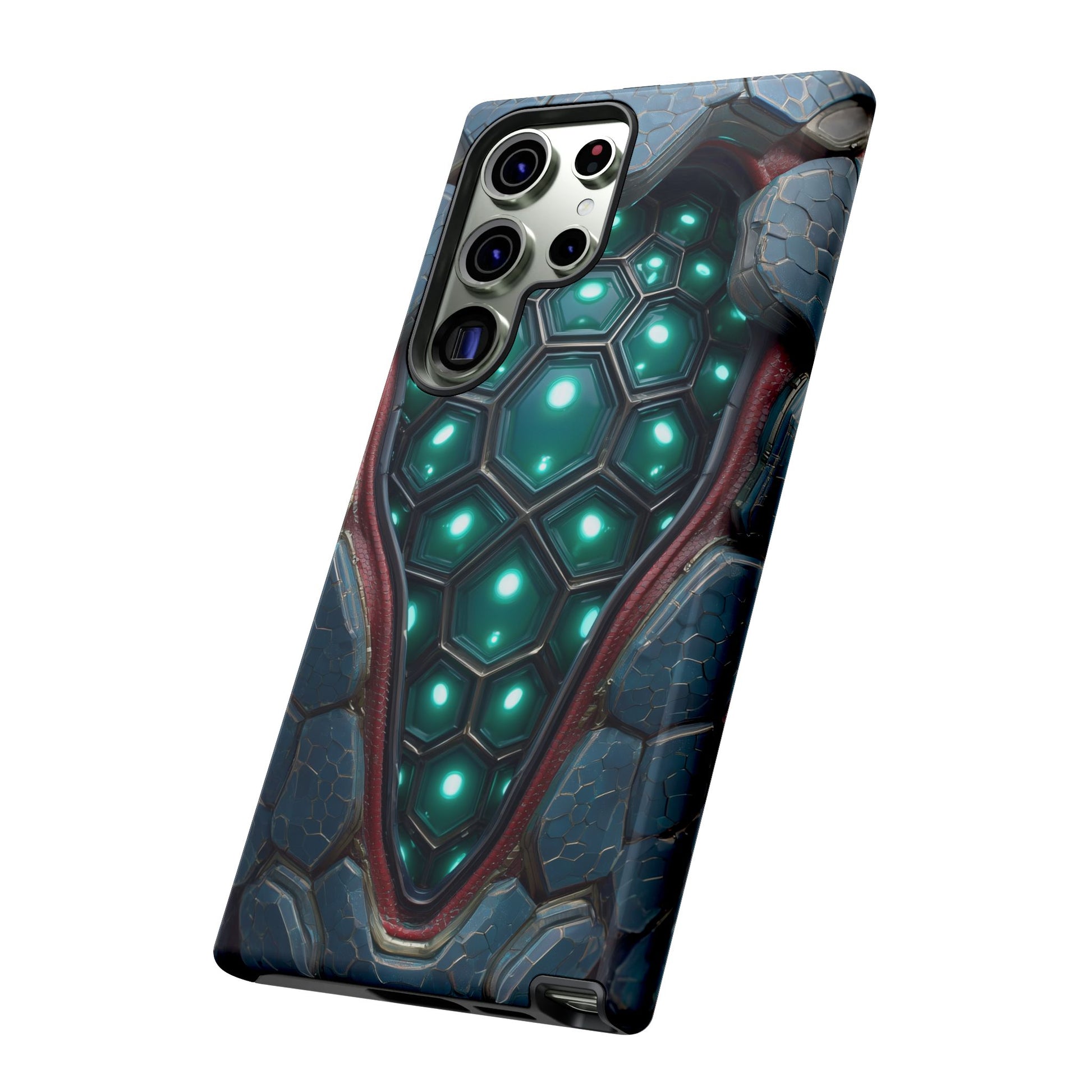 Alien Tech Hex Teal Gray Armor
