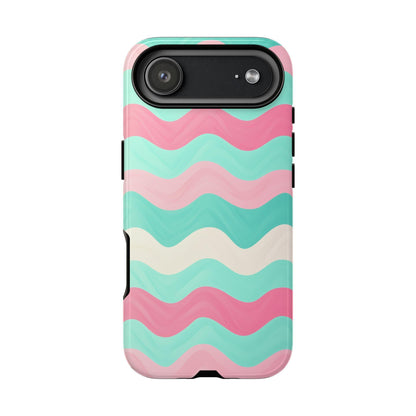 Zig Zag Pink Mint Lines