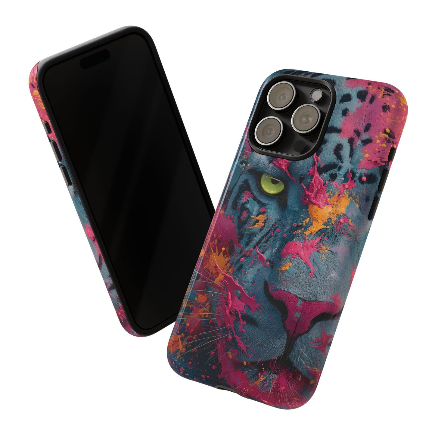Jaguar Electric Pink Teal Splash